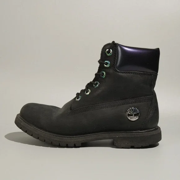 Timberland Women's Black Leather Ankle Boots US 7 / EU 38 A3898 A21Y1 - Picture 6 of 8